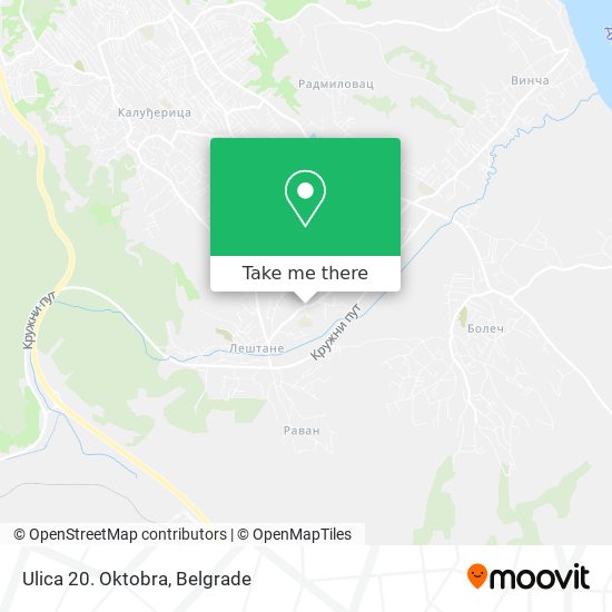 Ulica 20. Oktobra map