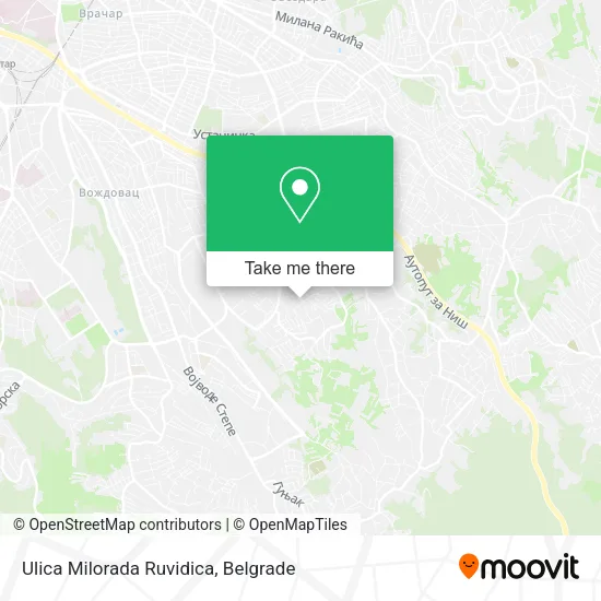 Ulica Milorada Ruvidica map