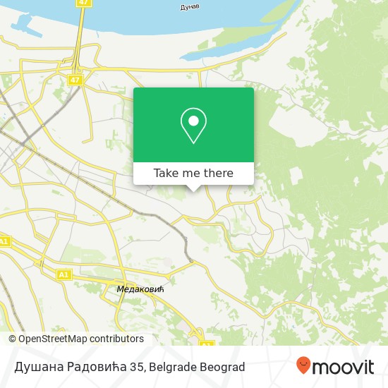Душана Радовића 35 map