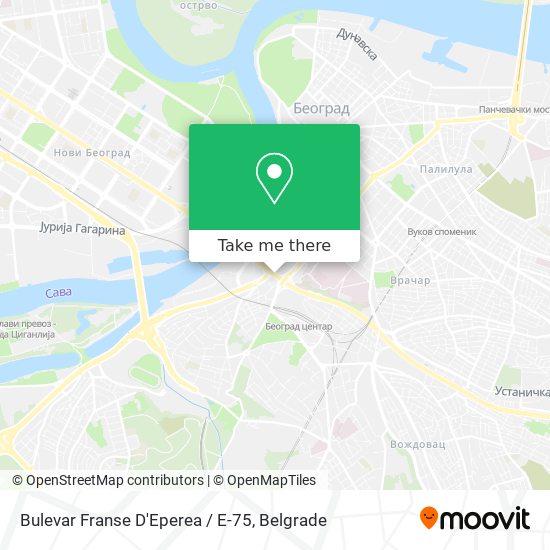 Bulevar Franse D'Eperea / E-75 map
