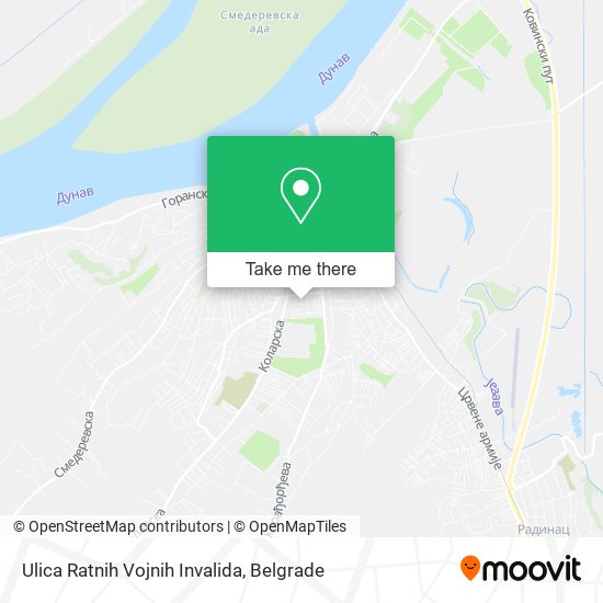 Ulica Ratnih Vojnih Invalida map