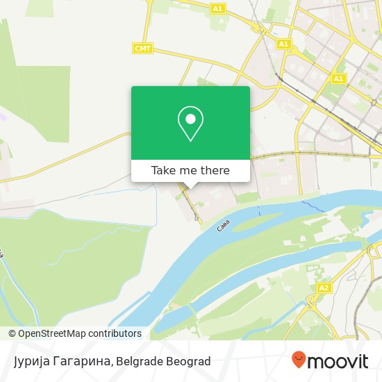 Јурија Гагарина map