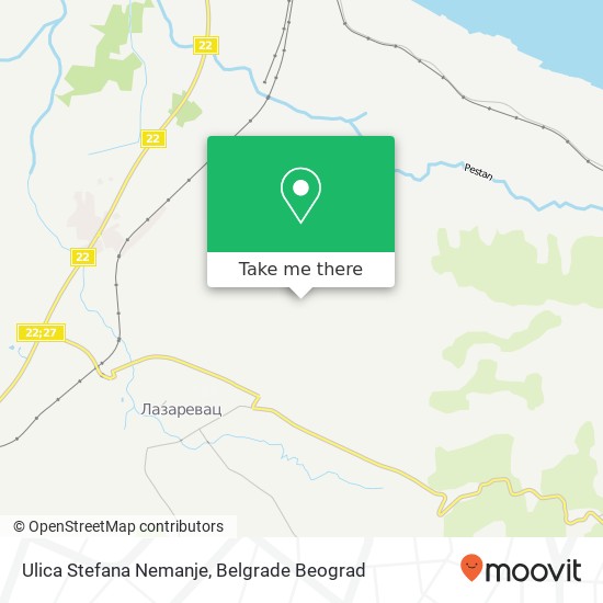 Ulica Stefana Nemanje map