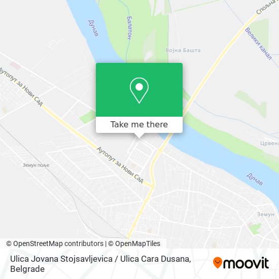 Ulica Jovana Stojsavljevica / Ulica Cara Dusana map