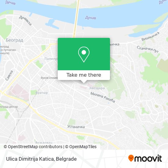 Ulica Dimitrija Katica map
