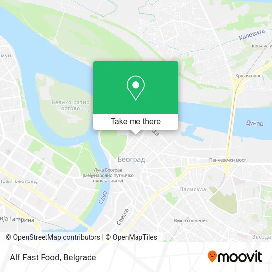 Alf Fast Food map