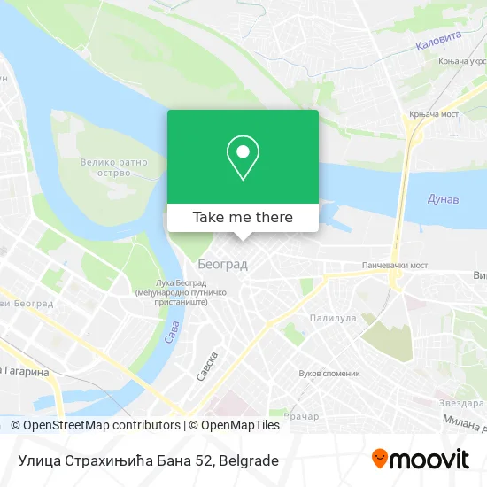 Улица Страхињића Бана 52 map
