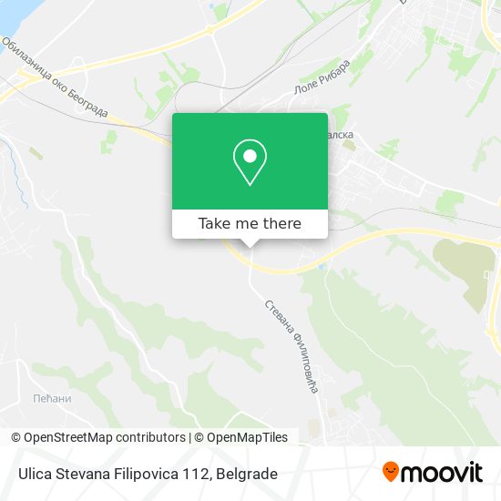 Ulica Stevana Filipovica 112 map