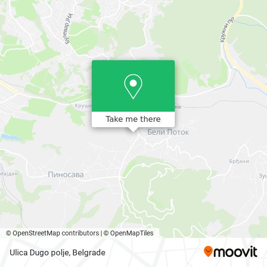 Ulica Dugo polje map