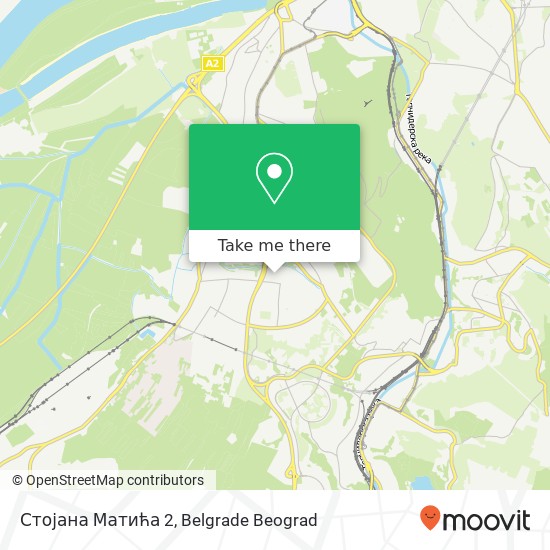 Стојана Матића 2 map