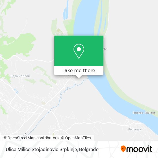 Ulica Milice Stojadinovic Srpkinje map