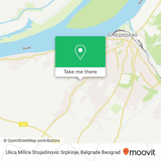 Ulica Milice Stojadinovic Srpkinje map