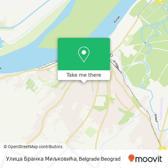 Улица Бранка Миљковића map