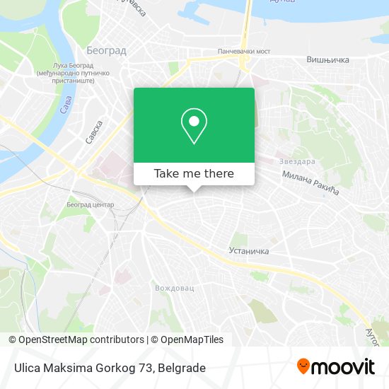 Ulica Maksima Gorkog 73 map