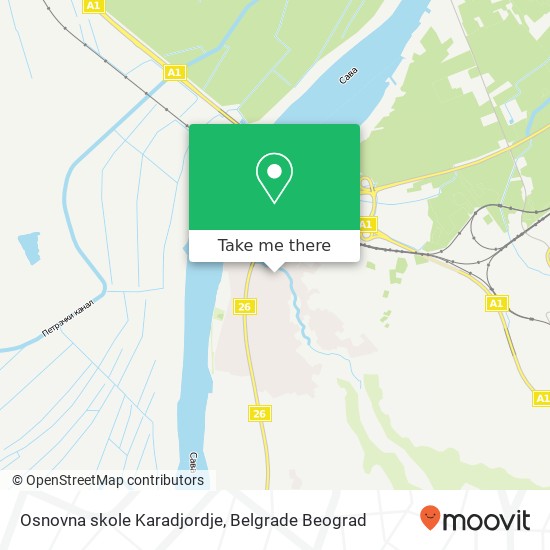 Osnovna skole Karadjordje map