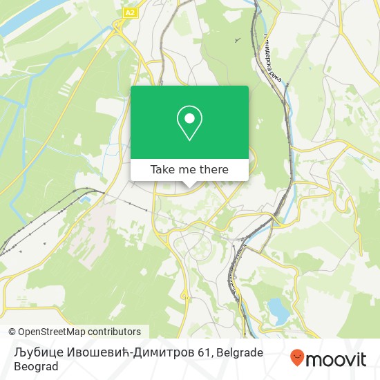 Љубице Ивошевић-Димитров 61 map