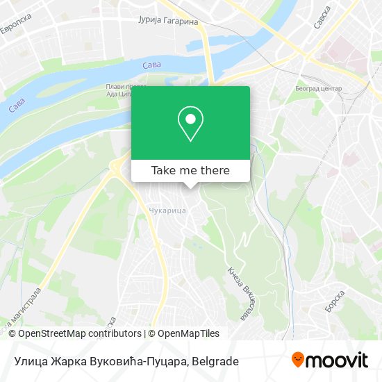 Улица Жарка Вуковића-Пуцара map