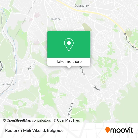 Restoran Mali Vikend map