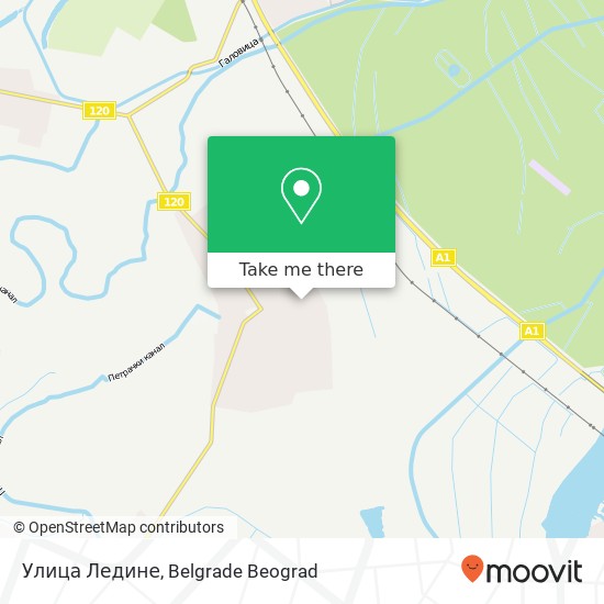 Улица Ледине map