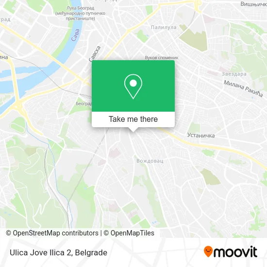 Ulica Jove Ilica 2 map