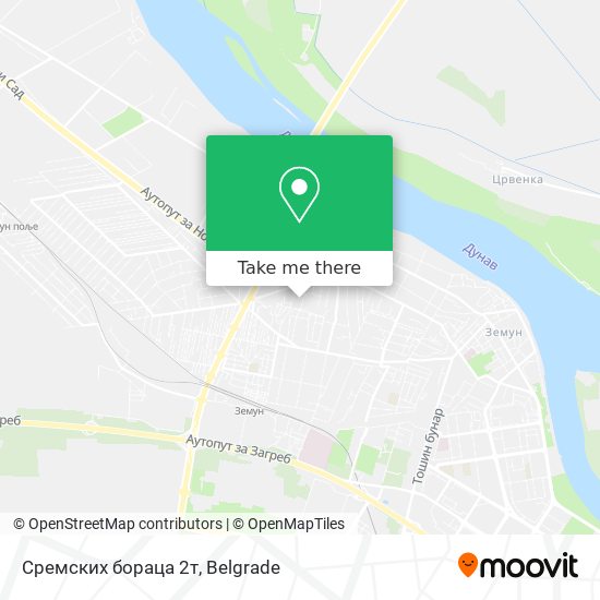 Сремских бораца 2т map