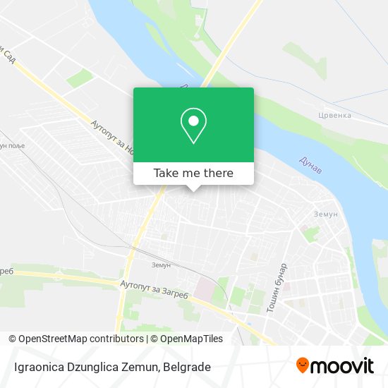 Igraonica Dzunglica Zemun map