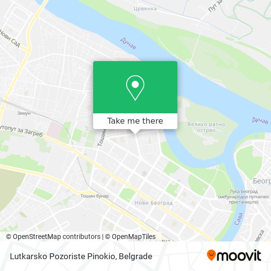 Lutkarsko Pozoriste Pinokio map