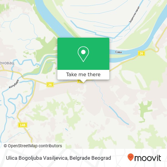 Ulica Bogoljuba Vasiljevica map