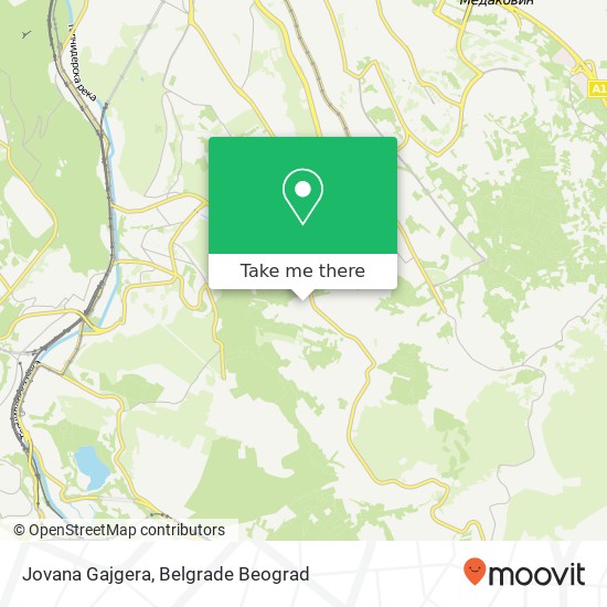 Jovana Gajgera map