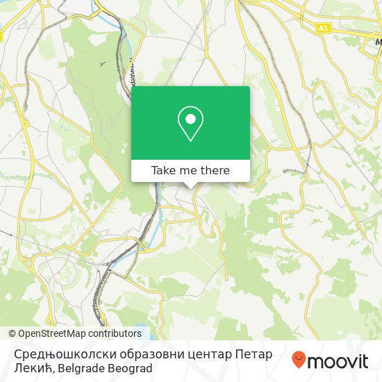 Средњошколски образовни центар Петар Лекић map