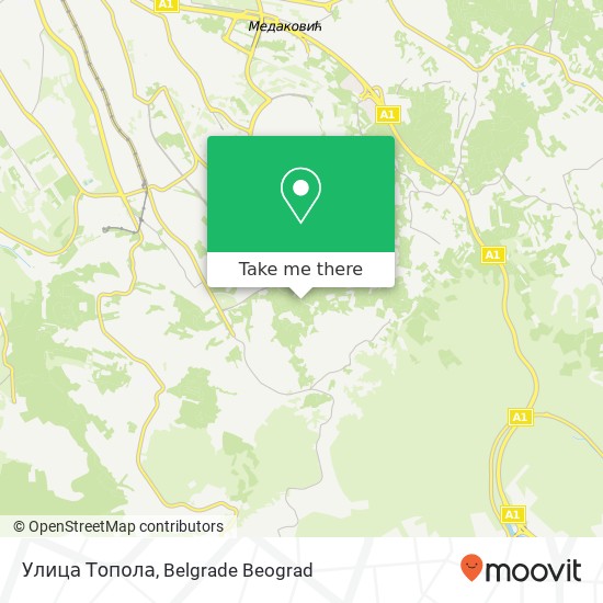 Улица Топола map