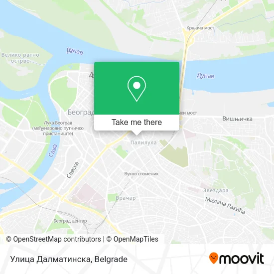 Улица Далматинска map