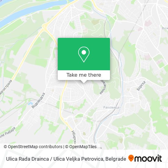 Ulica Rada Drainca / Ulica Veljka Petrovica map