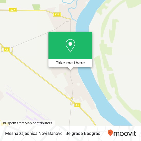 Mesna zajednica Novi Banovci map