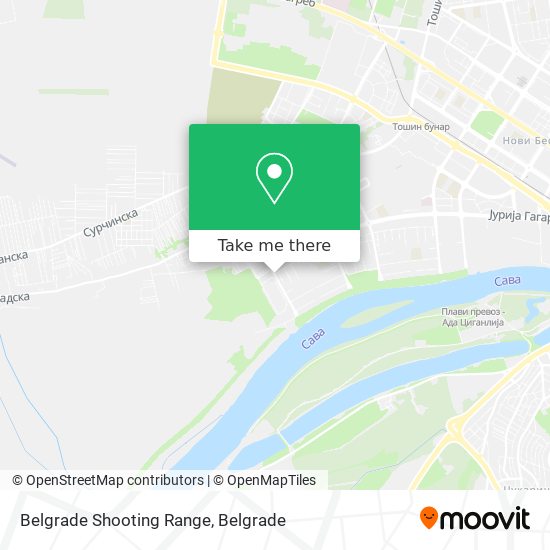 Belgrade Shooting Range map