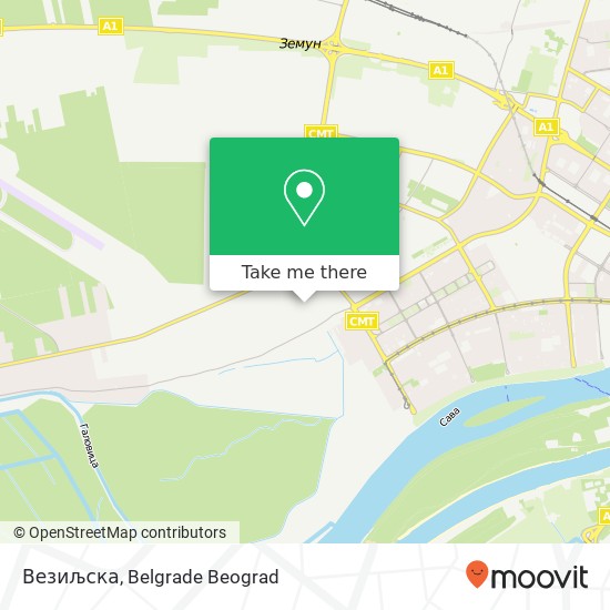 Везиљска map