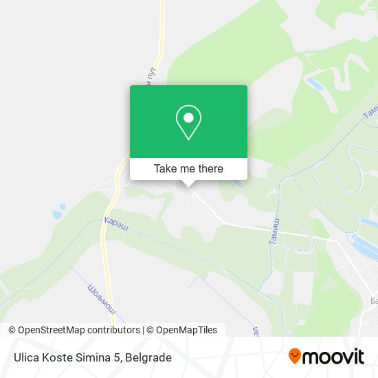 Ulica Koste Simina 5 map