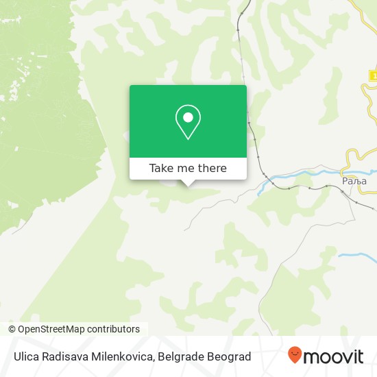 Ulica Radisava Milenkovica map