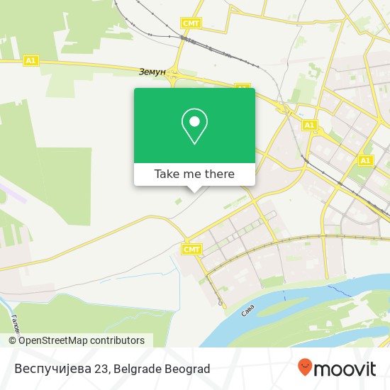 Веспучијева 23 map