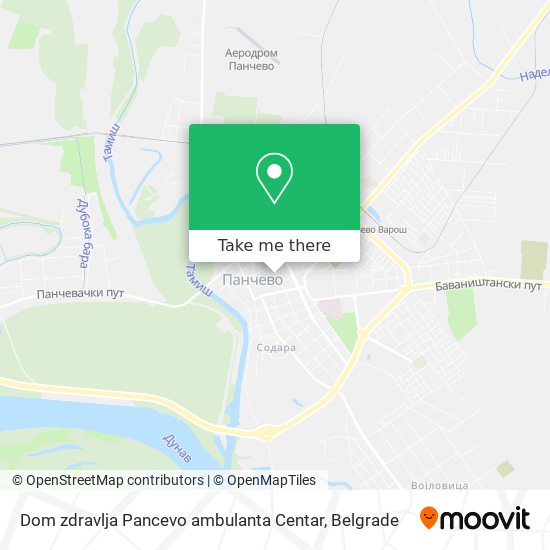 Dom zdravlja Pancevo ambulanta Centar map