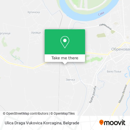 Ulica Draga Vukovica Korcagina map