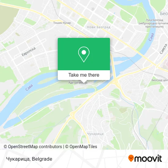 Чукарица map