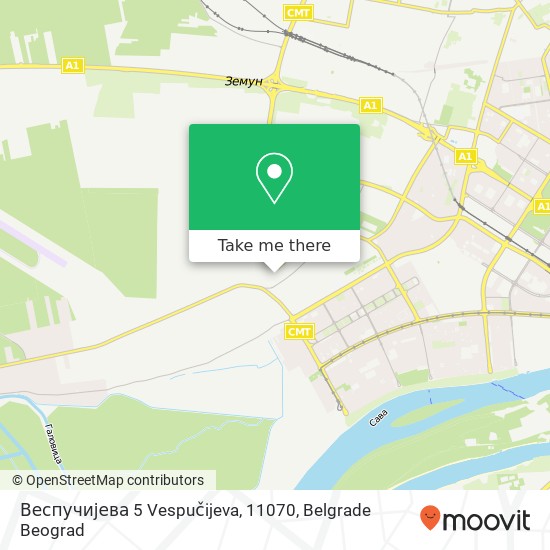 Веспучијева 5 Vespučijeva, 11070 map