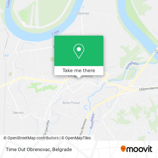 Time Out Obrenovac map