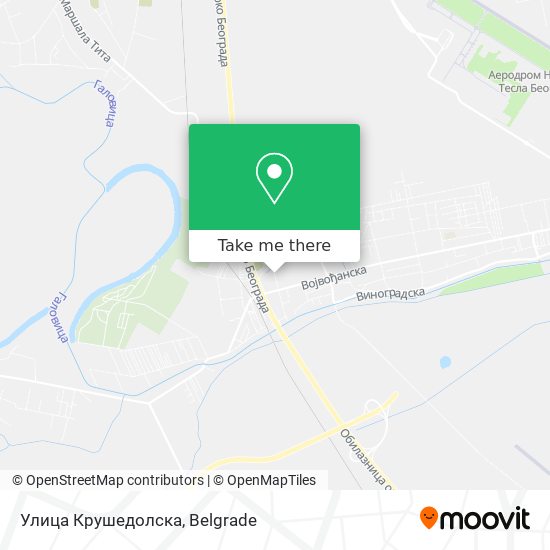 Улица Крушедолска map