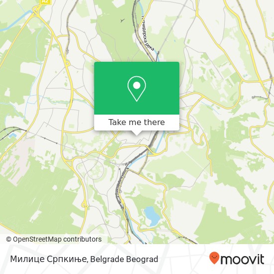 Милице Српкиње map