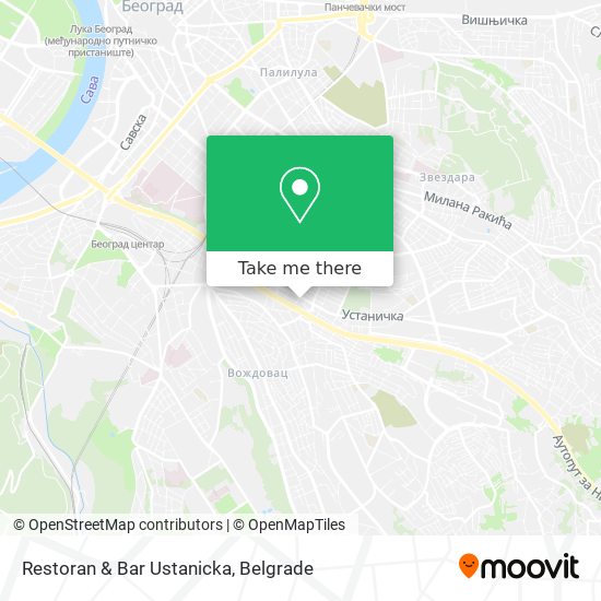 Restoran & Bar Ustanicka map