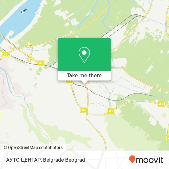 АУТО ЦЕНТАР map