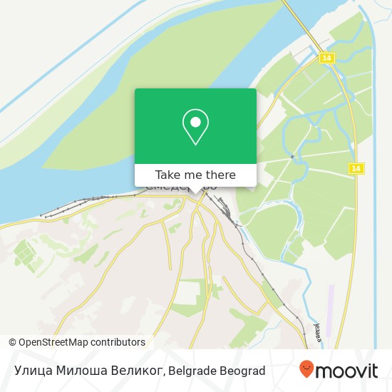 Улица Милоша Великог map