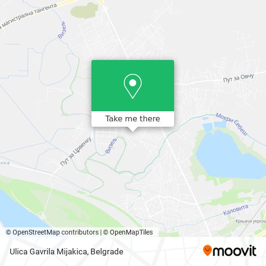 Ulica Gavrila Mijakica map